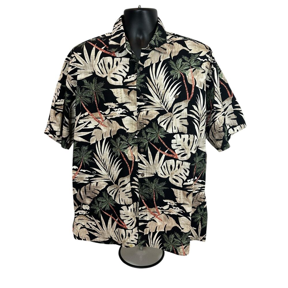 Moda Campia Men’s Hawaiian Button Down Shirt, XL
